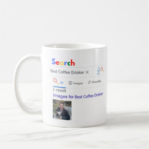 BEST COFFEE DRINKER GIft FUNNY World's No1 SEARCH Mug