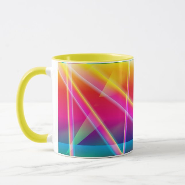 BEST COFFEE MUGS - NEON LIGHTS DESIGNER MUGS (Left)