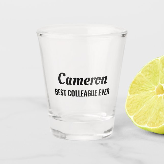 Best Colleague Shot Glass (Front)