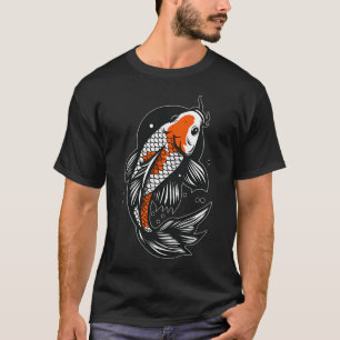Best Colourful Japanese Or Chinese Koi Fish Graphi T-Shirt