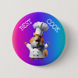 Best Cook chef cooking chief 6 Cm Round Badge