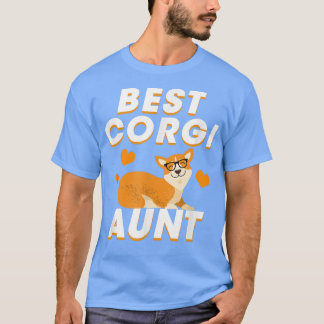 Best Corgi Aunt Funny Corgi Dog T-Shirt