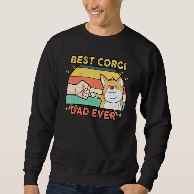 Best Corgi Dad Daddy Dog Owner Father Sweatshirt (Front)