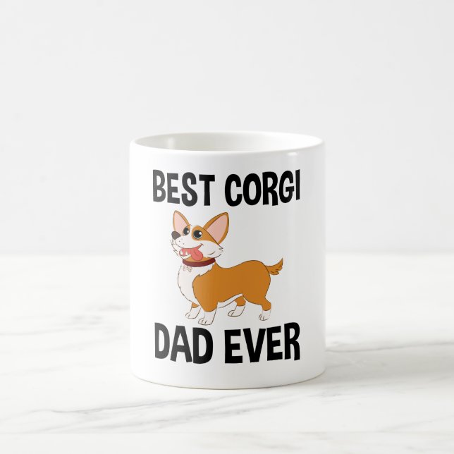 Best Corgi Dad Ever Coffee Mug (Center)