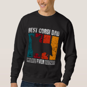 Best Corgi Dad Ever Distressed Sweatshirt