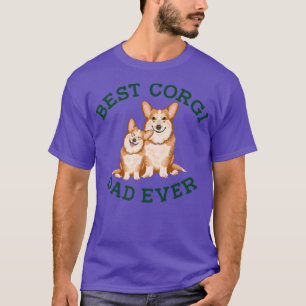Best Corgi Dad Ever, Dog Lovers Gifts For Men, Cor T-Shirt