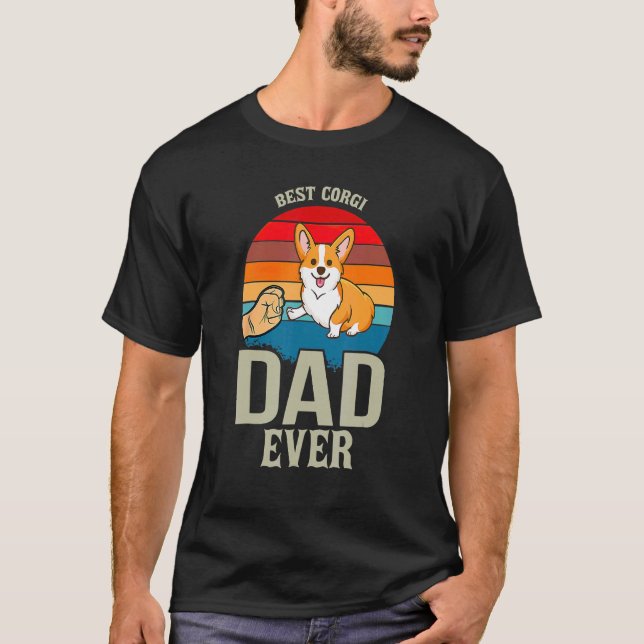 Best Corgi Dad Ever Fathe's Day Dog Owner T-Shirt (Front)