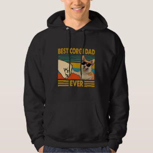 Best Corgi Dad Ever Funny Corgi Owner Hoodie