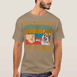 Best Corgi Dad ever I Funny Welsh Corgi Corgies Po T-Shirt