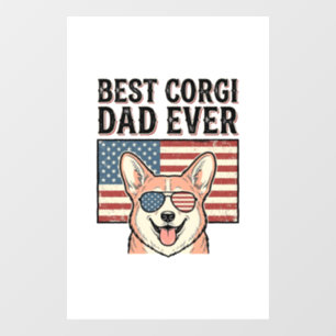 Best Corgi Dad Ever Patriotic Vintage Dog Shirt_1