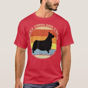 Best Corgi Dad Ever Retro Vintage  T-Shirt
