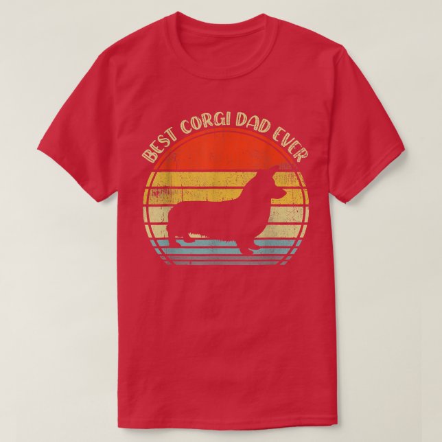 Best Corgi Dad Ever  T-Shirt (Design Front)