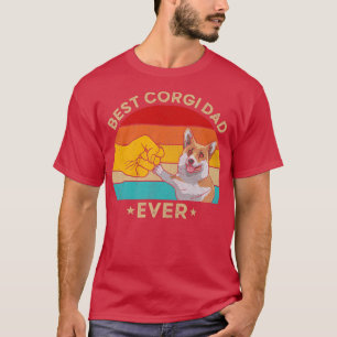Best Corgi Dad Ever Vintage Dog Lover Gifts For Fa T-Shirt
