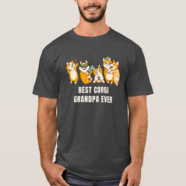 Best Corgi Grandpa Ever Gift T-shirt (Front)