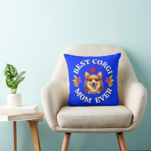 Best Corgi Mum Ever, Gift for Dog Lovers Cushion