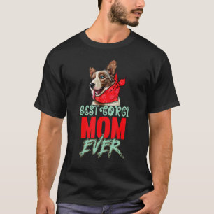 Best Corgi Mum Ever Mother's Day Vintage Dog Mum W T-Shirt