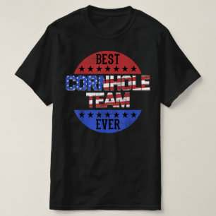 Best Cornhole Team Ever Backyard Game T-Shirt