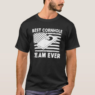 Best Cornhole Team Ever Cornhole Team Bean Bag 2 T-Shirt