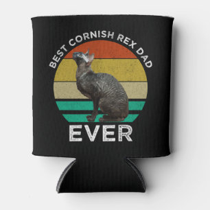 Best Cornish Rex Dad Ever Can Cooler