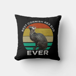 Best Cornish Rex Dad Ever Cushion