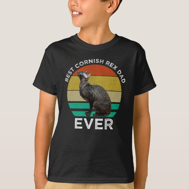 Best Cornish Rex Dad Ever T-Shirt (Front)