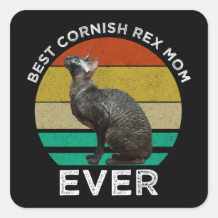 Best Cornish Rex Mum Ever Square Sticker