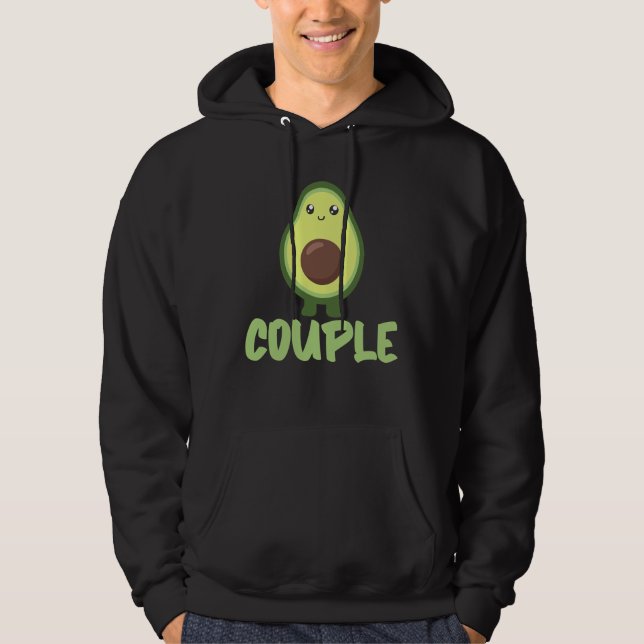 Best Couple Avocado Couple Better Half Woman Hoodie (Front)
