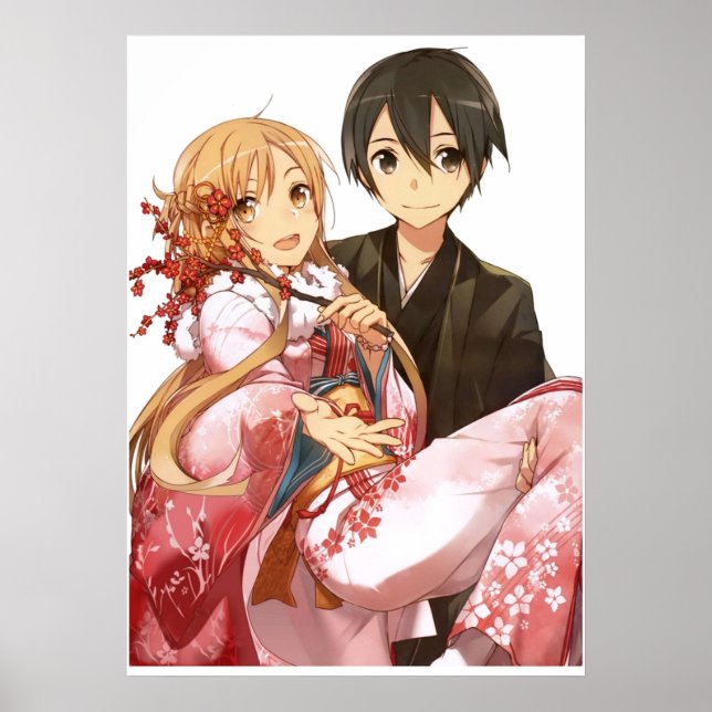 Best couple Kirito and Asuna to Sword Art Online  Poster (Front)
