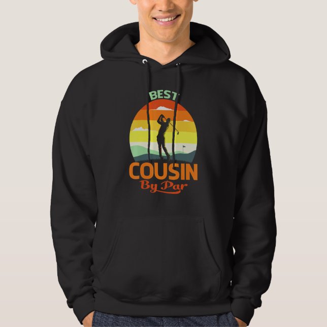 Best Cousin By Par Fathers Day Golf Hoodie (Front)