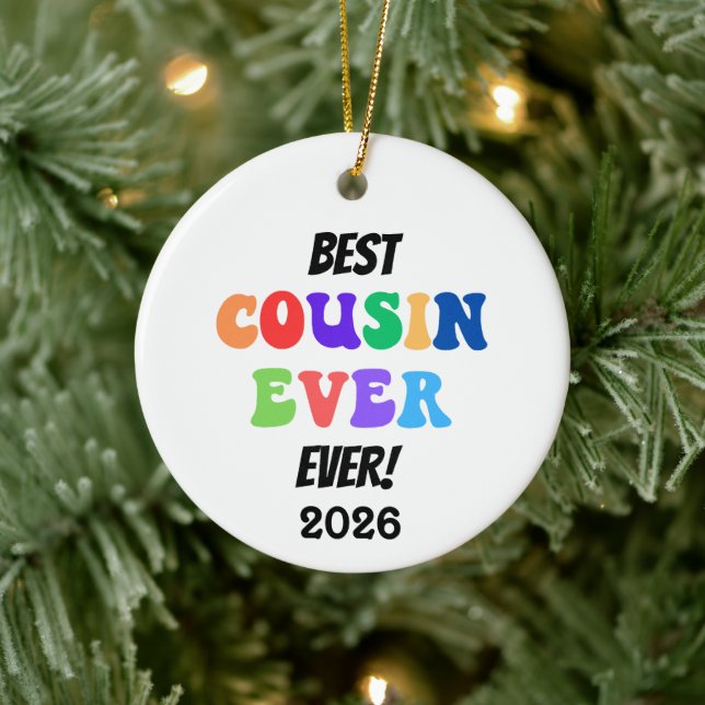 Best Cousin Crew Ever Ceramic Tree Decoration (Tree)
