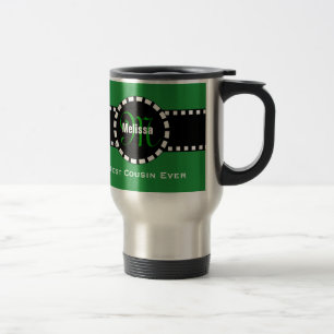 Best COUSIN Ever Monogram Custom Name V06 Travel Mug