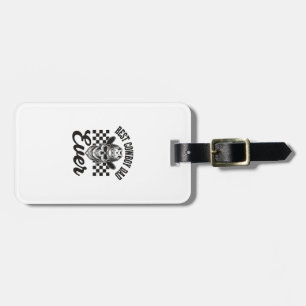 Best Cowboy Dad Skull Western Shirt Design_1 Luggage Tag