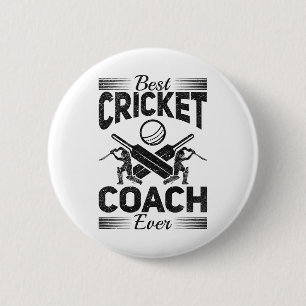 Best Cricket Coach Ever - Cricketing Cricket Playe 6 Cm Round Badge