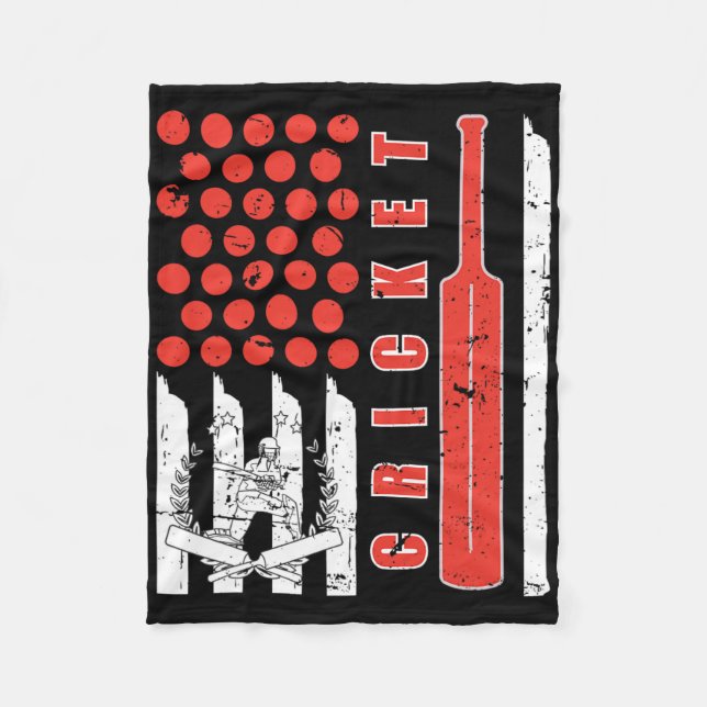 Best Cricket Design For Men Women Kids Sports Team Fleece Blanket (Front)