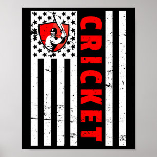 Best Cricket Design For Men Women Kids Sports Team Poster