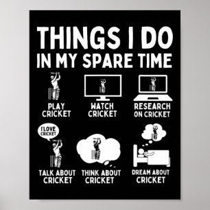 Best Cricket Design For Men Women Sports Sports Te Poster