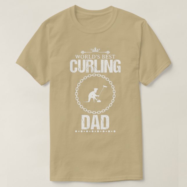 Best Curling Dad Funny Design For Gift 3 T-Shirt (Design Front)