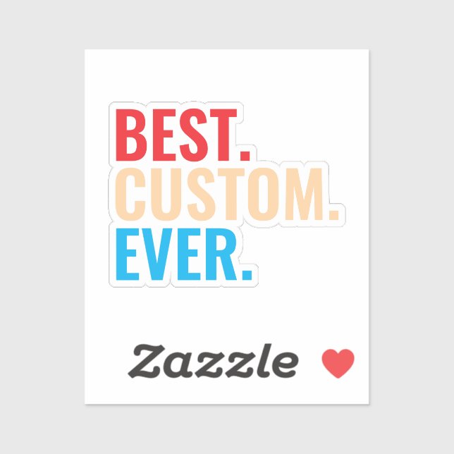 Best custom ever vintage retro Customised text (Sheet)