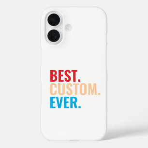 Best custom ever vintage retro Customised text iPhone 16 Case