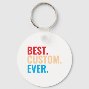 Best custom ever vintage retro Customised text Key Ring