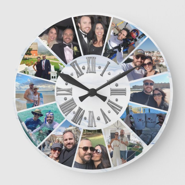 Best Custom Personalised Photo Wall Clock (Front)