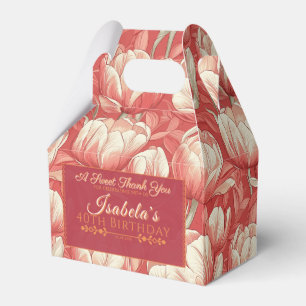 Best Custom Tulip Flower Birthday Party  Favour Box