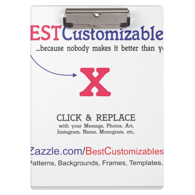 Best Customisable Gift Template Clipboard (Front)