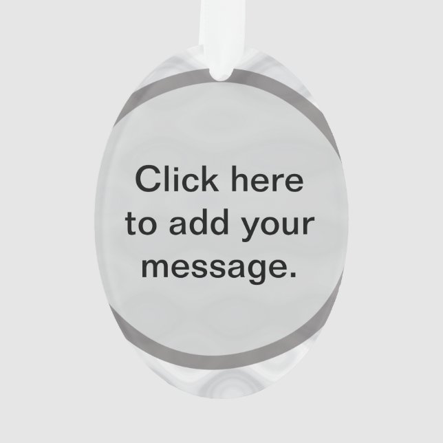 Best Customisable Gift Template Ornament (Back)