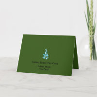 Best Customise Logo Text Folded Thank You Cards
