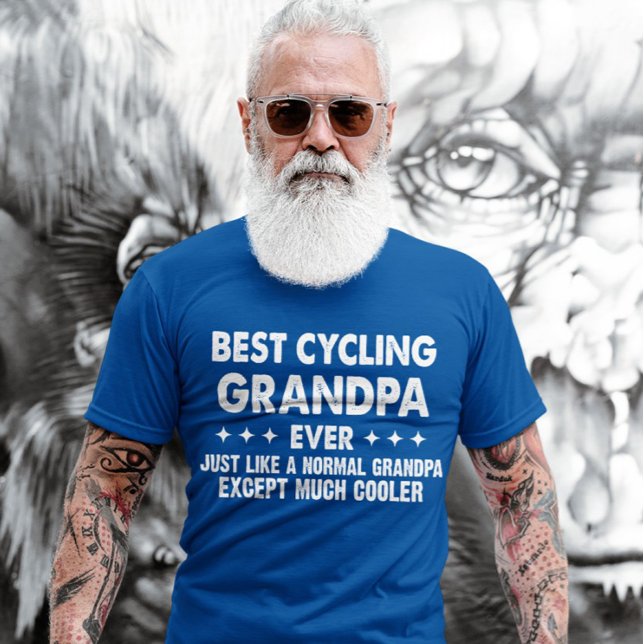 Best Cycling Grandpa Ever Father's Day Grandfather T-Shirt (Creator Uploaded)