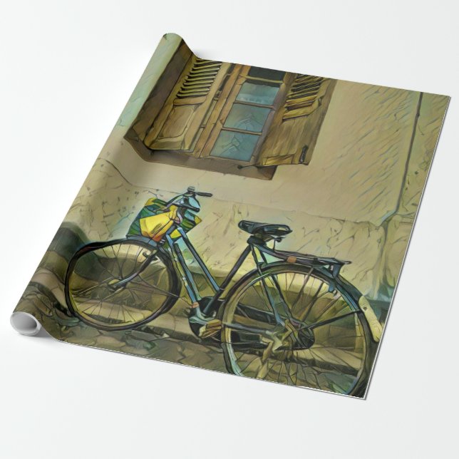 Best cyclist gifts wrapping paper (Unrolled)
