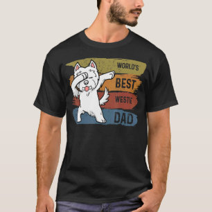 Best Dabbing Westie Dad Dab For Kids Men T-Shirt