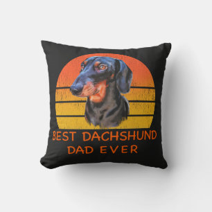 Best dachshund dad ever T-Shirt Cushion