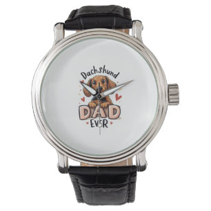 Best Dachshund Dad Ever T Shirt Watch
